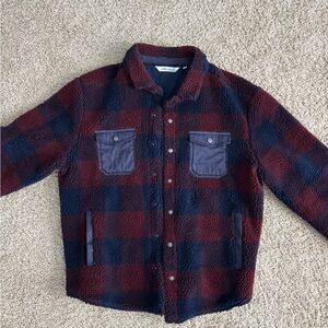 Peter Millar Men’s Hugh Pile Sherpa Shirt Jacket